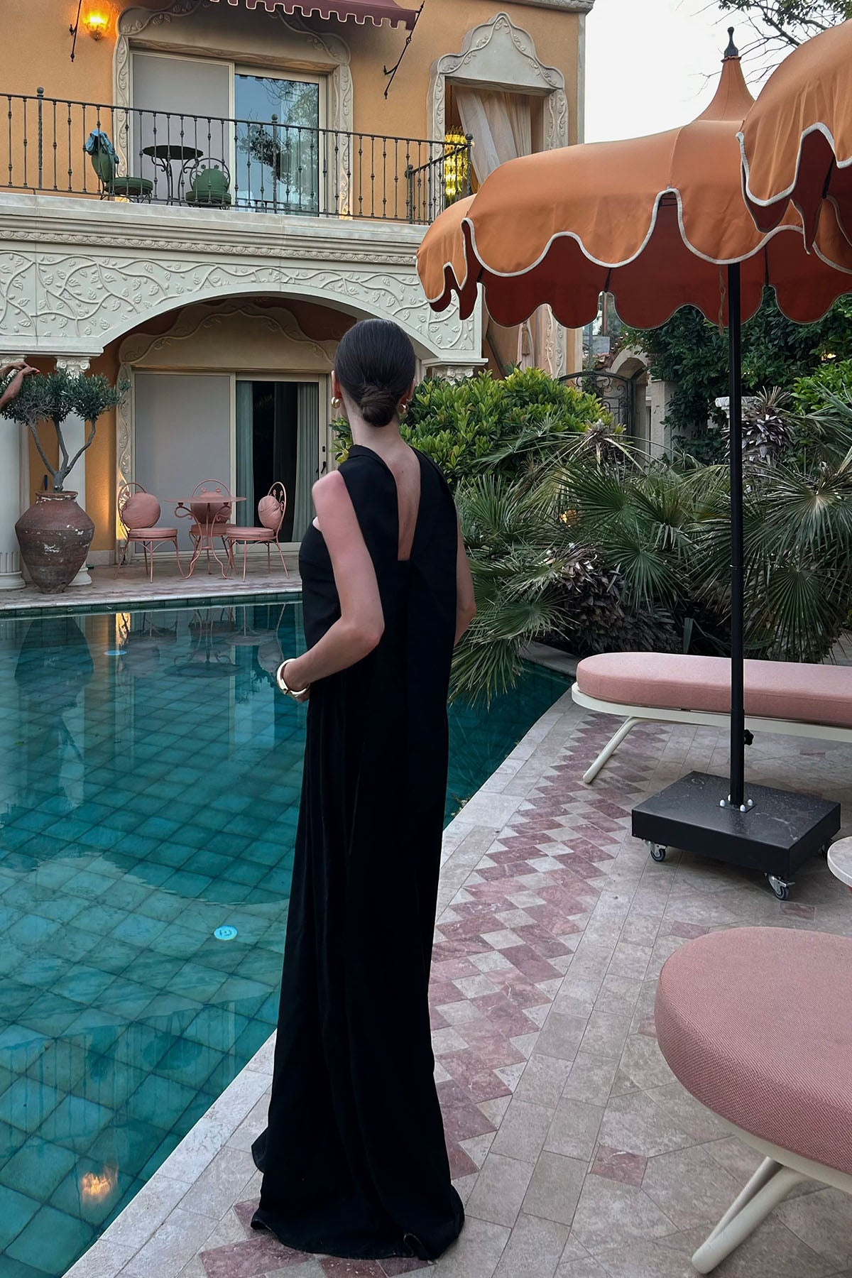 Kadın Straplez Pantolonlu Takım Siyah