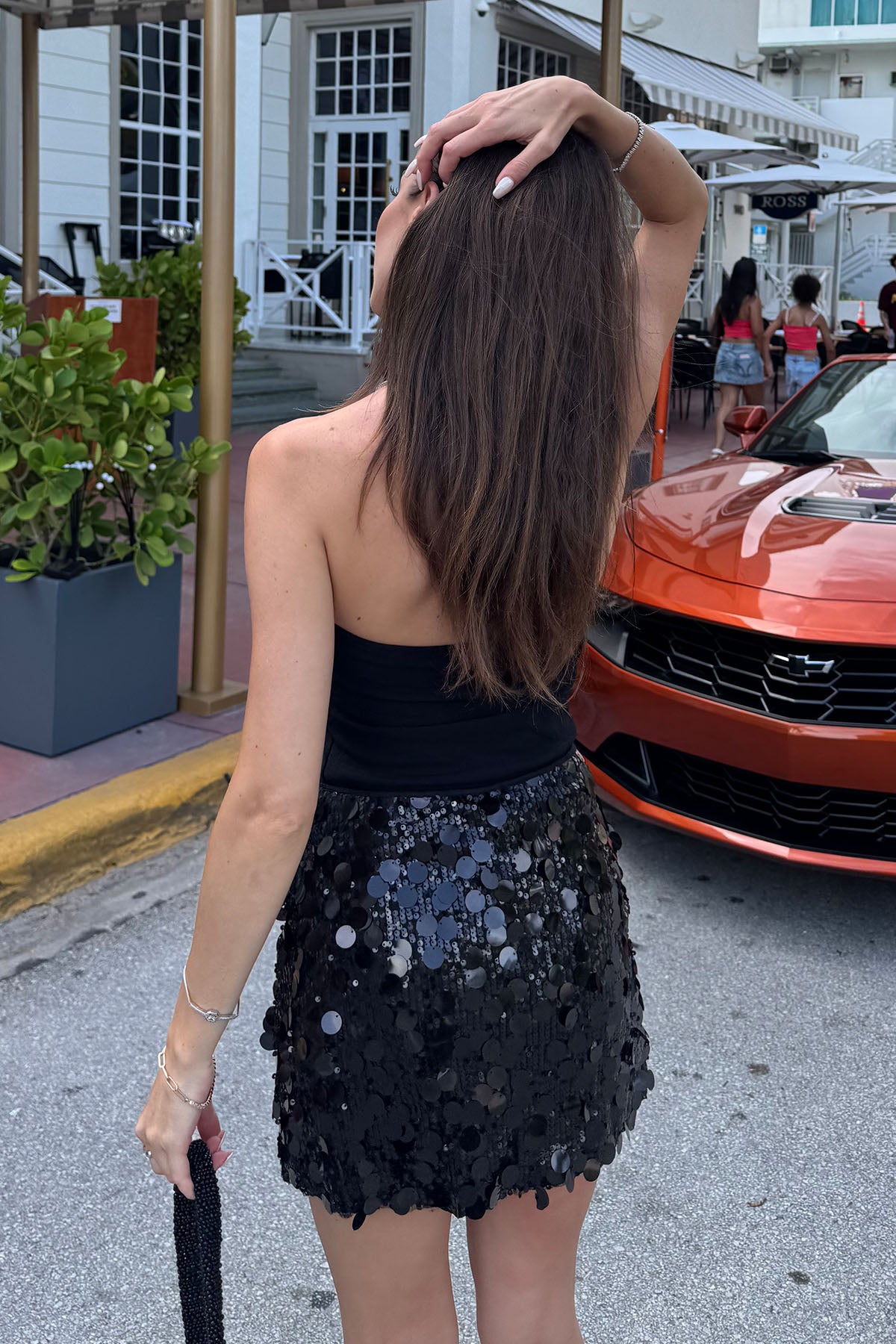 Kadın Sırt Detaylı Bluz Siyah