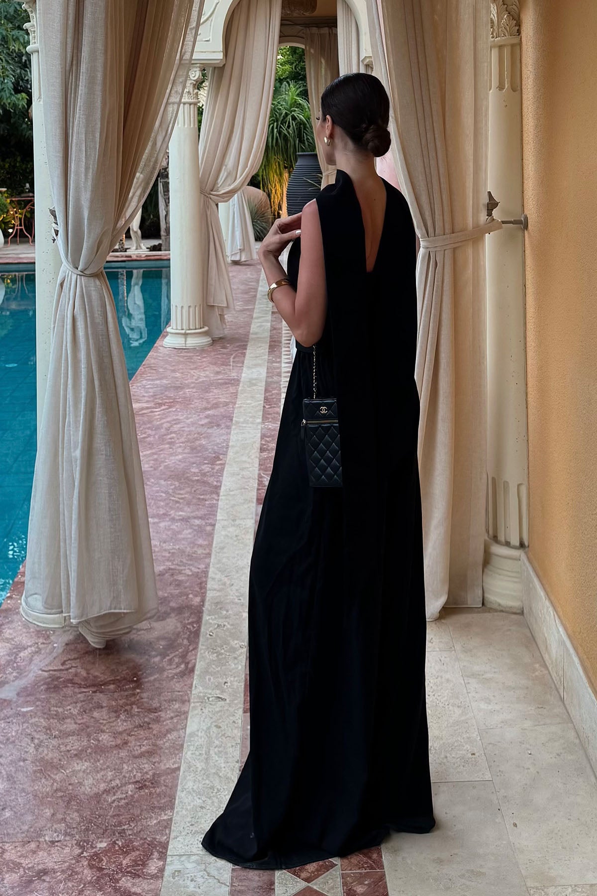 Kadın Straplez Pantolonlu Takım Siyah