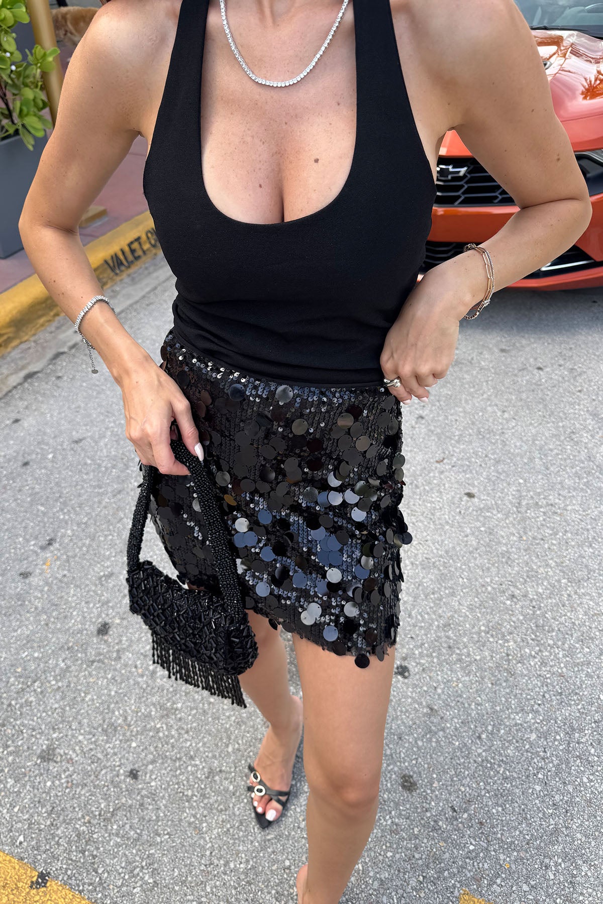 Kadın Sırt Detaylı Bluz Siyah