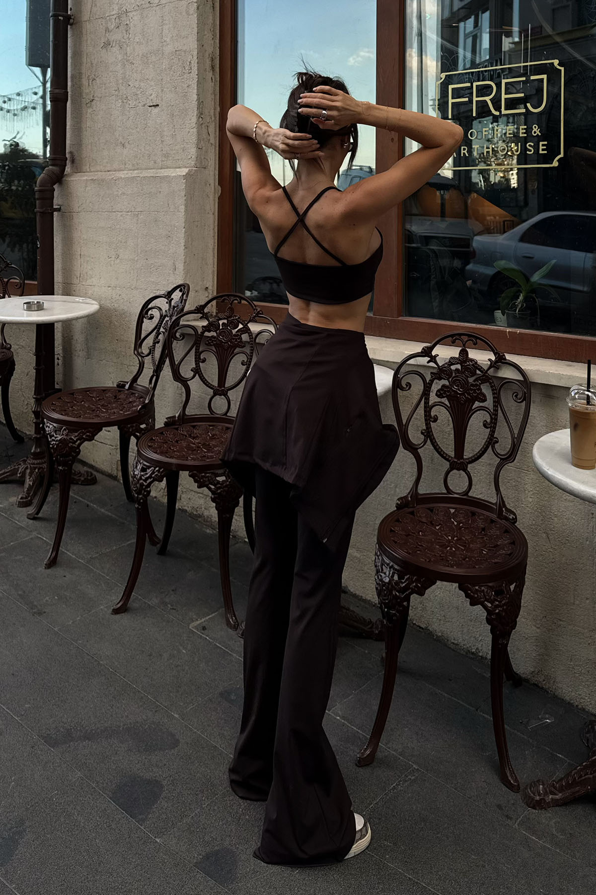 Kadın 3'lü Spor Takım Acı Kahve