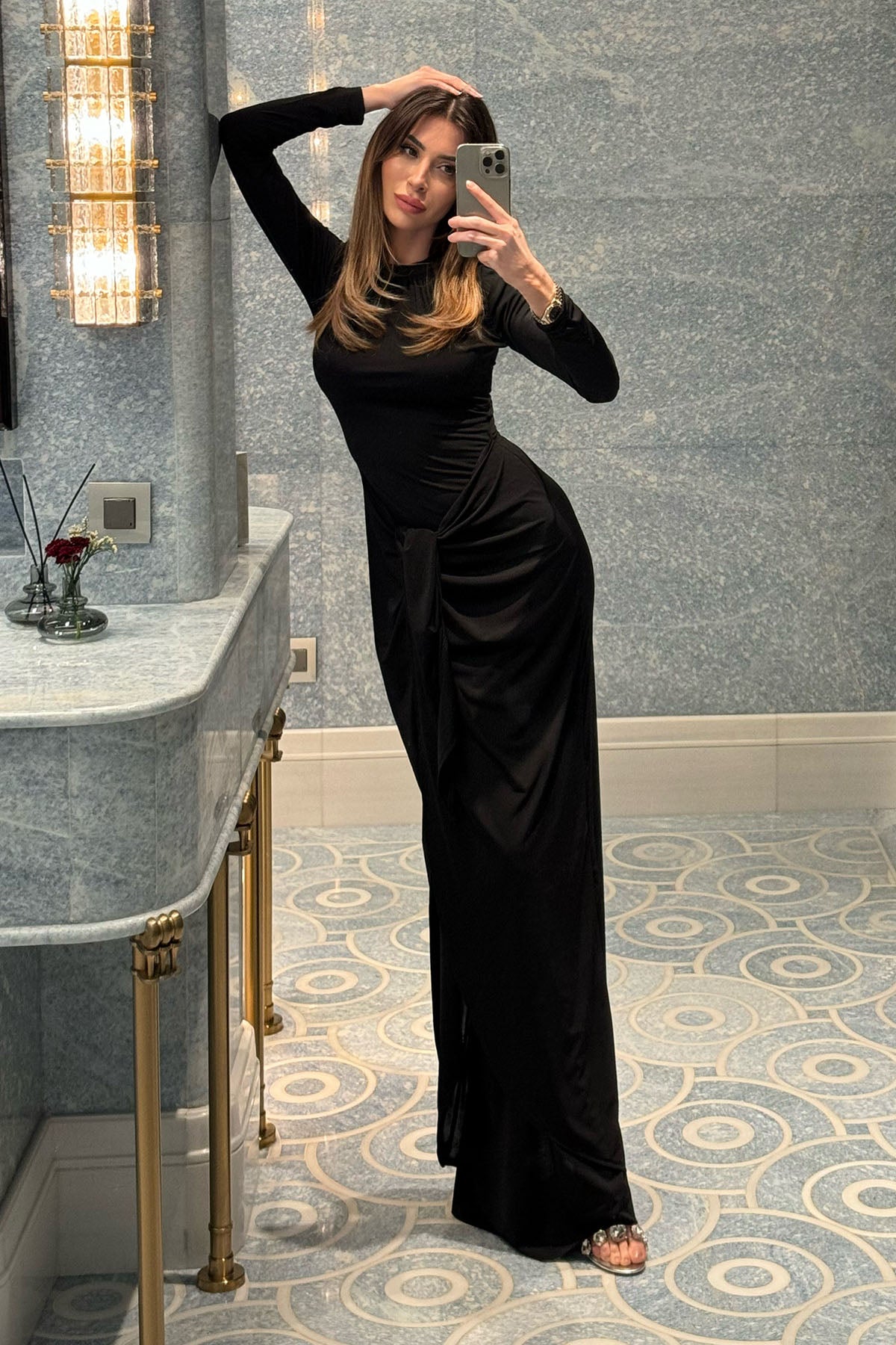 Kadın Sandy Bağlamalı Elbise Siyah